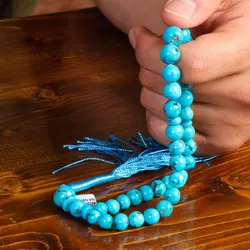 تسبیح فیروزه کد 13535 - جواهری مشاهیر