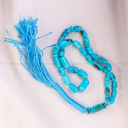 تسبیح فیروزه کد 13529 - جواهری مشاهیر