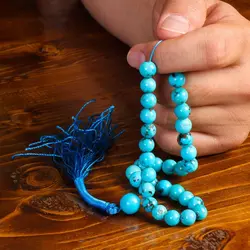 تسبیح فیروزه کد 13552 - جواهری مشاهیر