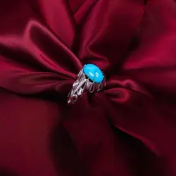 انگشتر فیروزه شجری مردانه کد 10818 - جواهری مشاهیر