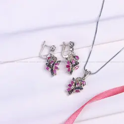 نیم ست یاقوت سرخ زنانه کد 9617 - جواهری مشاهیر