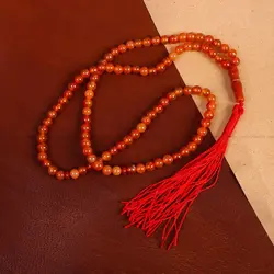 تسبیح عقیق کد 7415 - جواهری مشاهیر