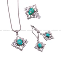 نیم ست فیروزه زنانه کد 109 - جواهری مشاهیر