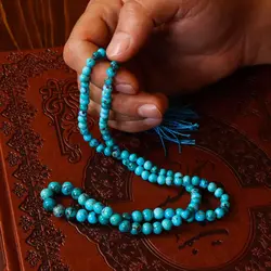 تسبیح فیروزه کد 6155 - جواهری مشاهیر