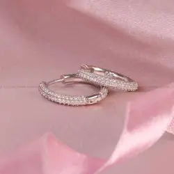 گوشواره نقره زنانه کد 5875 - جواهری مشاهیر