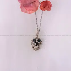 گردنبند یاقوت کبود زنانه کد 2371 - جواهری مشاهیر