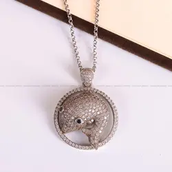 گردنبند نقره زنانه کد 2568 - جواهری مشاهیر