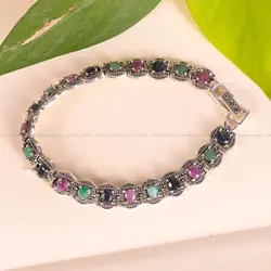 دستبند میکس زنانه کد 2605 - جواهری مشاهیر