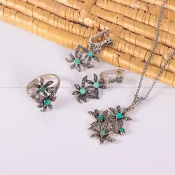 نیم ست فیروزه زنانه کد 2335 - جواهری مشاهیر