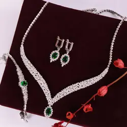 سرویس طرح زمرد زنانه کد 4934 - جواهری مشاهیر