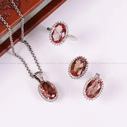 نیم ست الکساندریت زنانه کد 4888 - جواهری مشاهیر