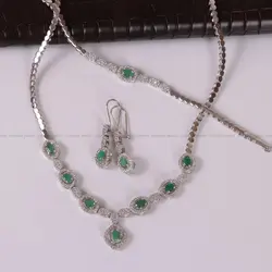 سرویس زمرد زنانه کد 2160 - جواهری مشاهیر
