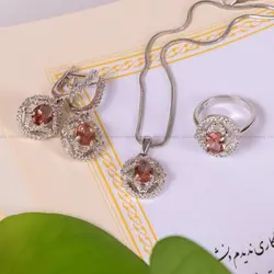 نیم ست الکساندریت زنانه کد 2135 - جواهری مشاهیر