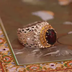 انگشتر اوپال مردانه کد 1388 - جواهری مشاهیر