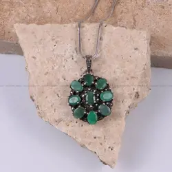 گردنبند زمرد زنانه کد 416 - جواهری مشاهیر