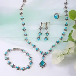 سرویس فیروزه زنانه کد 125 - جواهری مشاهیر