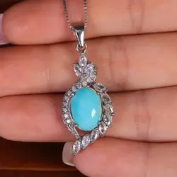 گردنبند فیروزه زنانه کد 15177