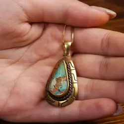 گردنبند فیروزه شجری زنانه کد 15682