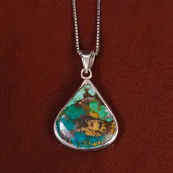 گردنبند فیروزه شجری کد 17707