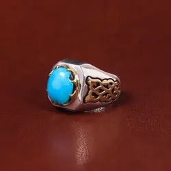 انگشتر فیروزه شجری مردانه کد 17935