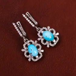 گوشواره فیروزه زنانه کد 18101