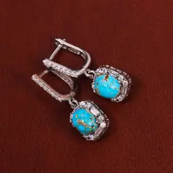 گوشواره فیروزه زنانه کد 18083