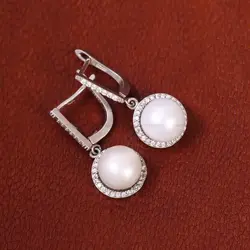 گوشواره نقره زنانه کد 18071