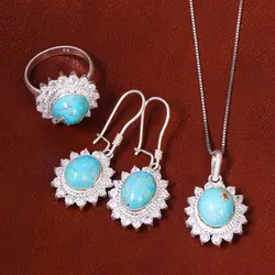 نیم ست فیروزه زنانه کد 18128