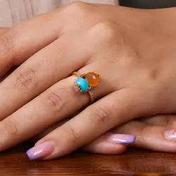 انگشتر میکس زنانه کد 18643