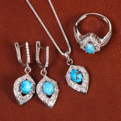 نیم ست فیروزه زنانه کد 21045