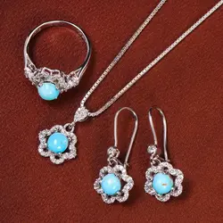 نیم ست فیروزه زنانه کد 21043