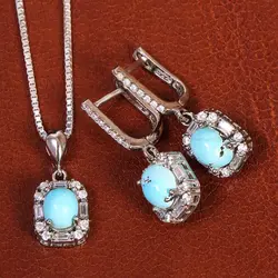 نیم ست فیروزه زنانه کد 21064