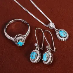 نیم ست فیروزه زنانه کد 21063