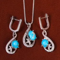 نیم ست فیروزه زنانه کد 21062