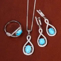 نیم ست فیروزه زنانه کد 21060