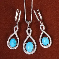 نیم ست فیروزه زنانه کد 21060