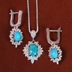 نیم ست فیروزه زنانه کد 21057