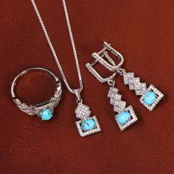 نیم ست فیروزه زنانه کد 21053