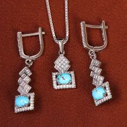 نیم ست فیروزه زنانه کد 21053