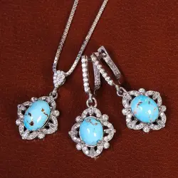 نیم ست فیروزه زنانه کد 21054