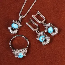 نیم ست فیروزه زنانه کد 21050