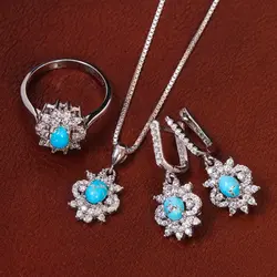 نیم ست فیروزه زنانه کد 21048