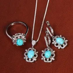 نیم ست فیروزه زنانه کد 21047