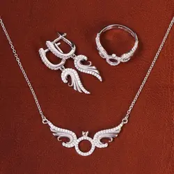 نیم ست نقره زنانه کد 21137