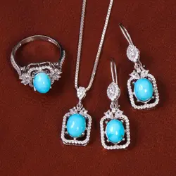 نیم ست فیروزه زنانه کد 21165