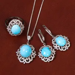 نیم ست فیروزه زنانه کد 21162