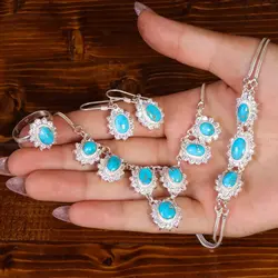 سرویس فیروزه زنانه کد 21738