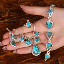 سرویس فیروزه زنانه کد 21731