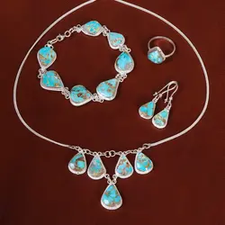 سرویس فیروزه زنانه کد 21726