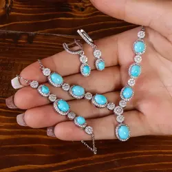 سرویس فیروزه زنانه کد 21743